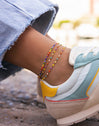 Rainbow Stainless Steel Gold Anklet