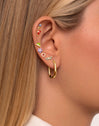 Doughnut Gold Single Earring