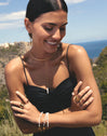 Choker Y Pearl Acero Baño Oro