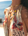 Tape Choker Steel Gold