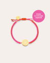 Personalized Bracelet Moon Neon Sunset Steel Gold-Plated