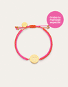 Personalized Bracelet Moon Neon Sunset Steel Gold-Plated