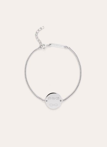 Pulsera Personalizada Little Moon Plata
