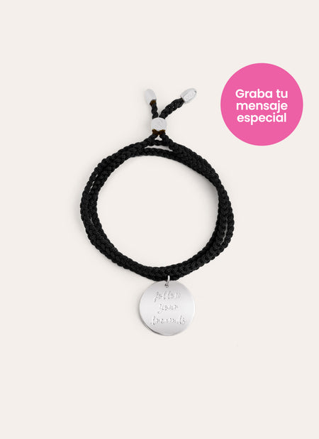 Dream Personalized Black Bracelet