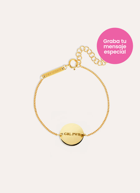Moon Personalized Gold Bracelet