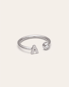 Personalized Ring Letter Spark Steel