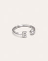Personalized Ring Letter Spark Steel