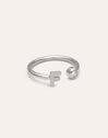Personalized Ring Letter Spark Steel