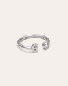 Personalized Ring Letter Spark Steel