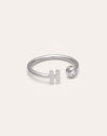 Personalized Ring Letter Spark Steel