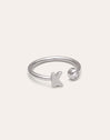 Personalized Ring Letter Spark Steel
