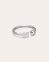 Personalized Ring Letter Spark Steel