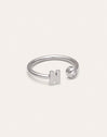 Personalized Ring Letter Spark Steel
