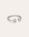Personalized Ring Letter Spark Steel
