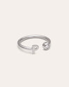 Personalized Ring Letter Spark Steel