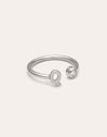 Personalized Ring Letter Spark Steel