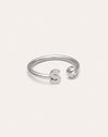 Personalized Ring Letter Spark Steel