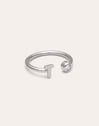 Personalized Ring Letter Spark Steel