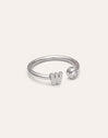 Personalized Ring Letter Spark Steel