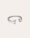 Personalized Ring Letter Spark Steel