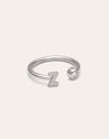 Personalized Ring Letter Spark Steel