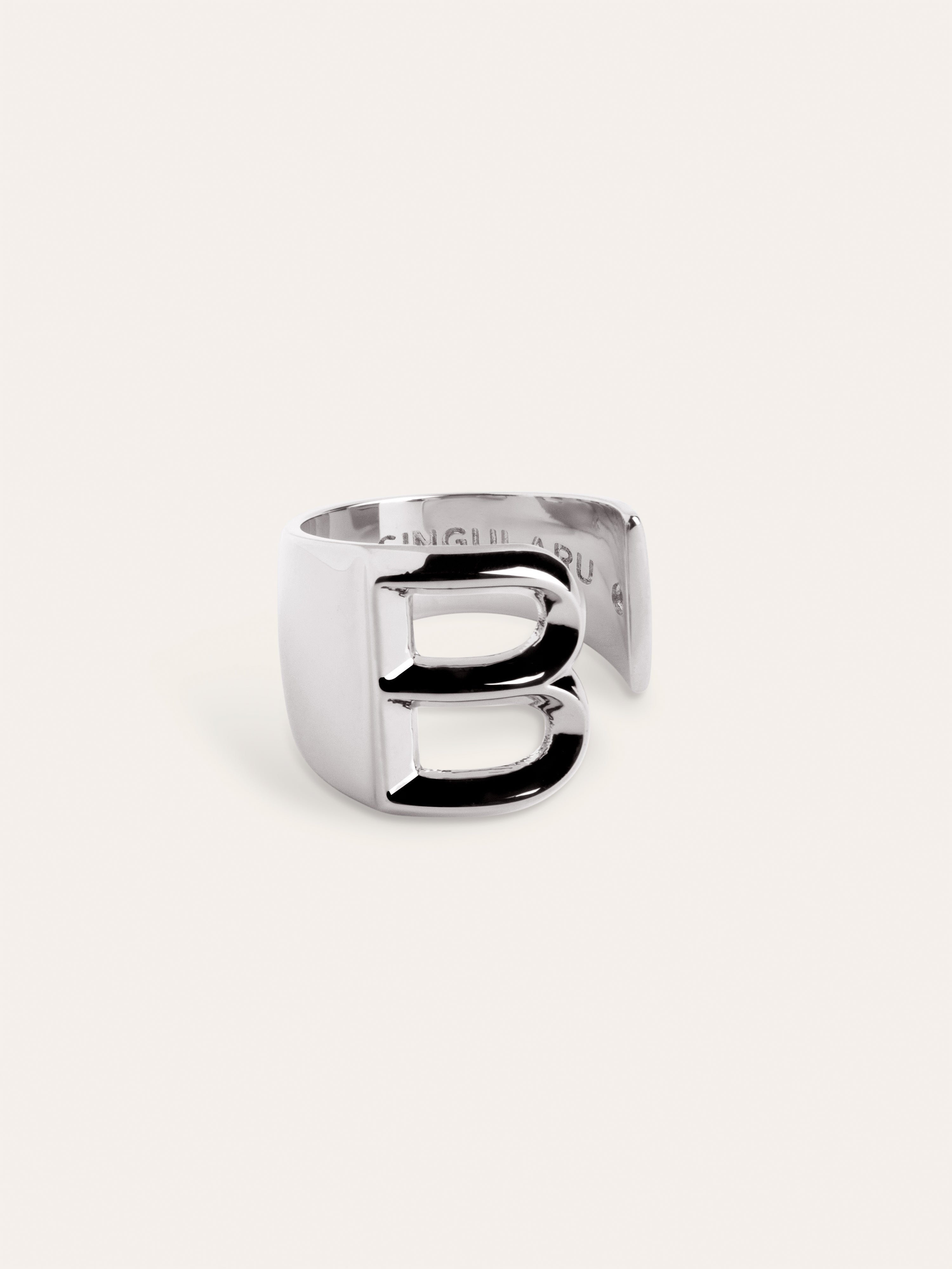 Letter Signet Personalized Ring