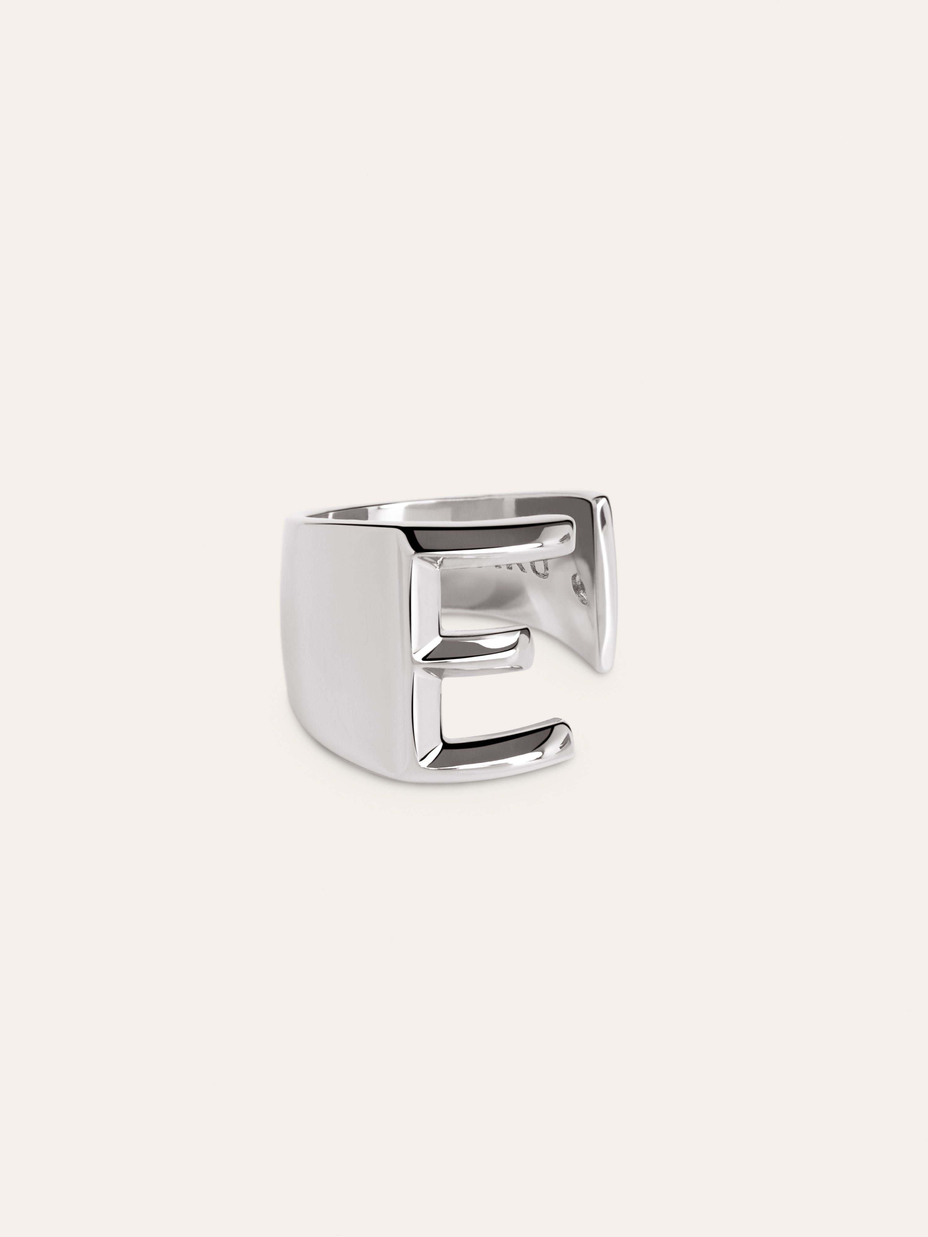 Letter Signet Personalized Ring