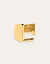 Letter Signet Personalized Gold Ring