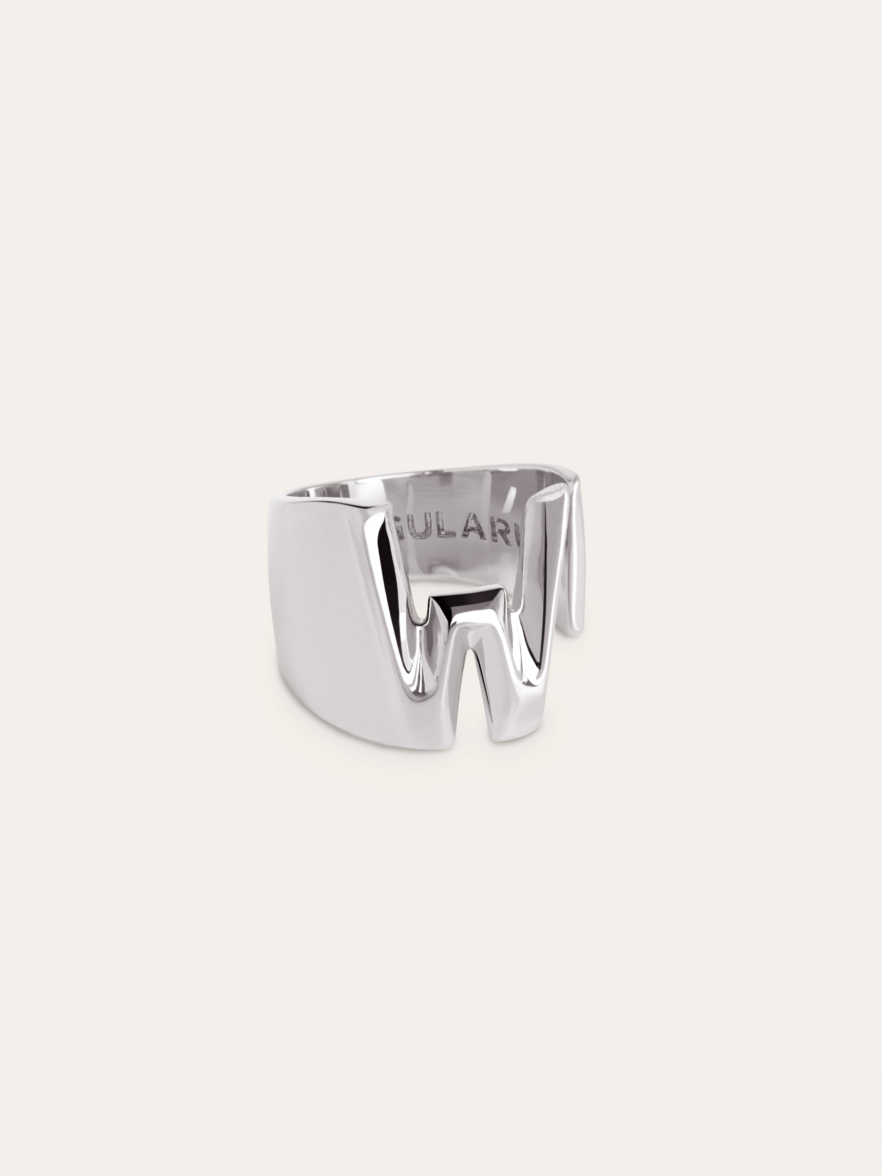 Letter Signet Personalized Ring