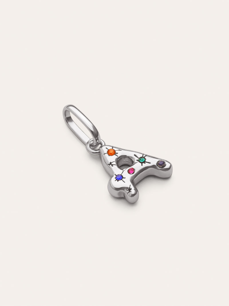 Personalized Initial Charm Organic Colors