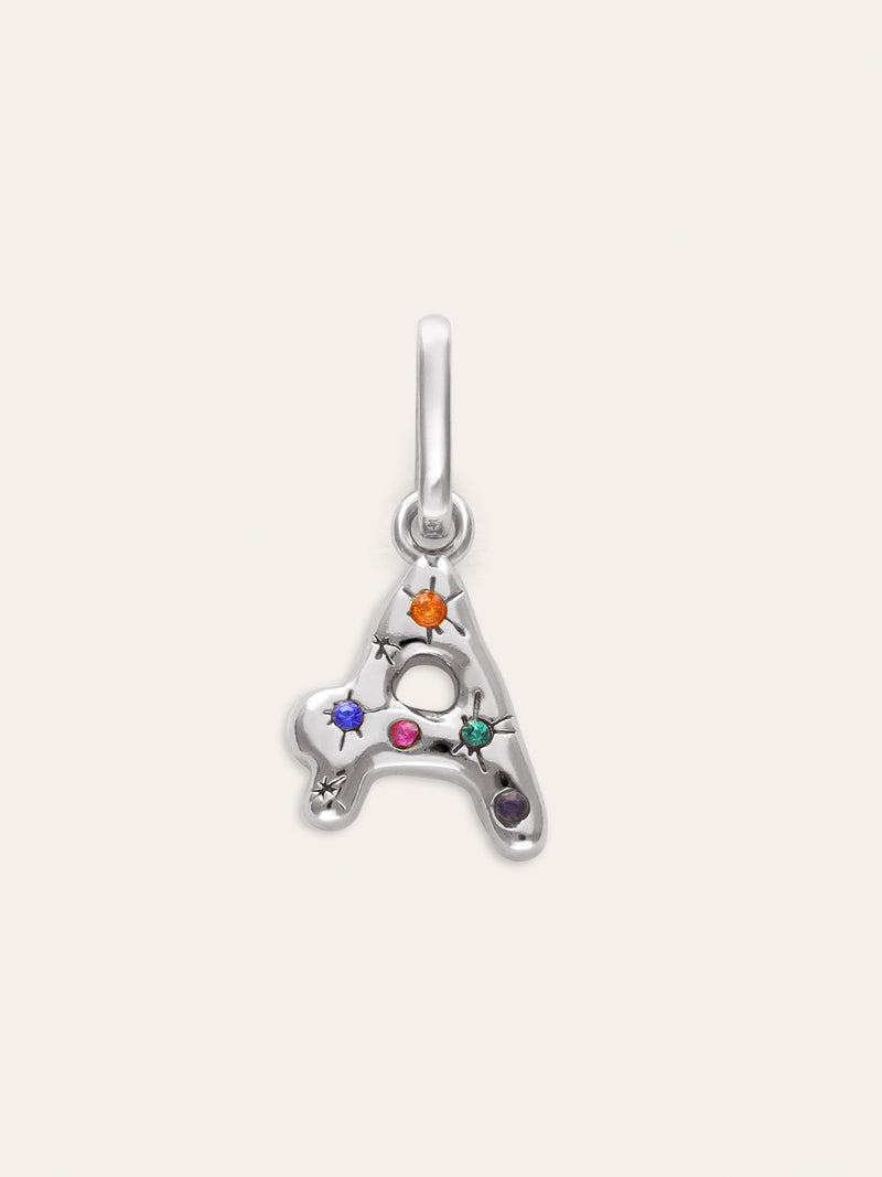 Personalized Initial Charm Organic Colors