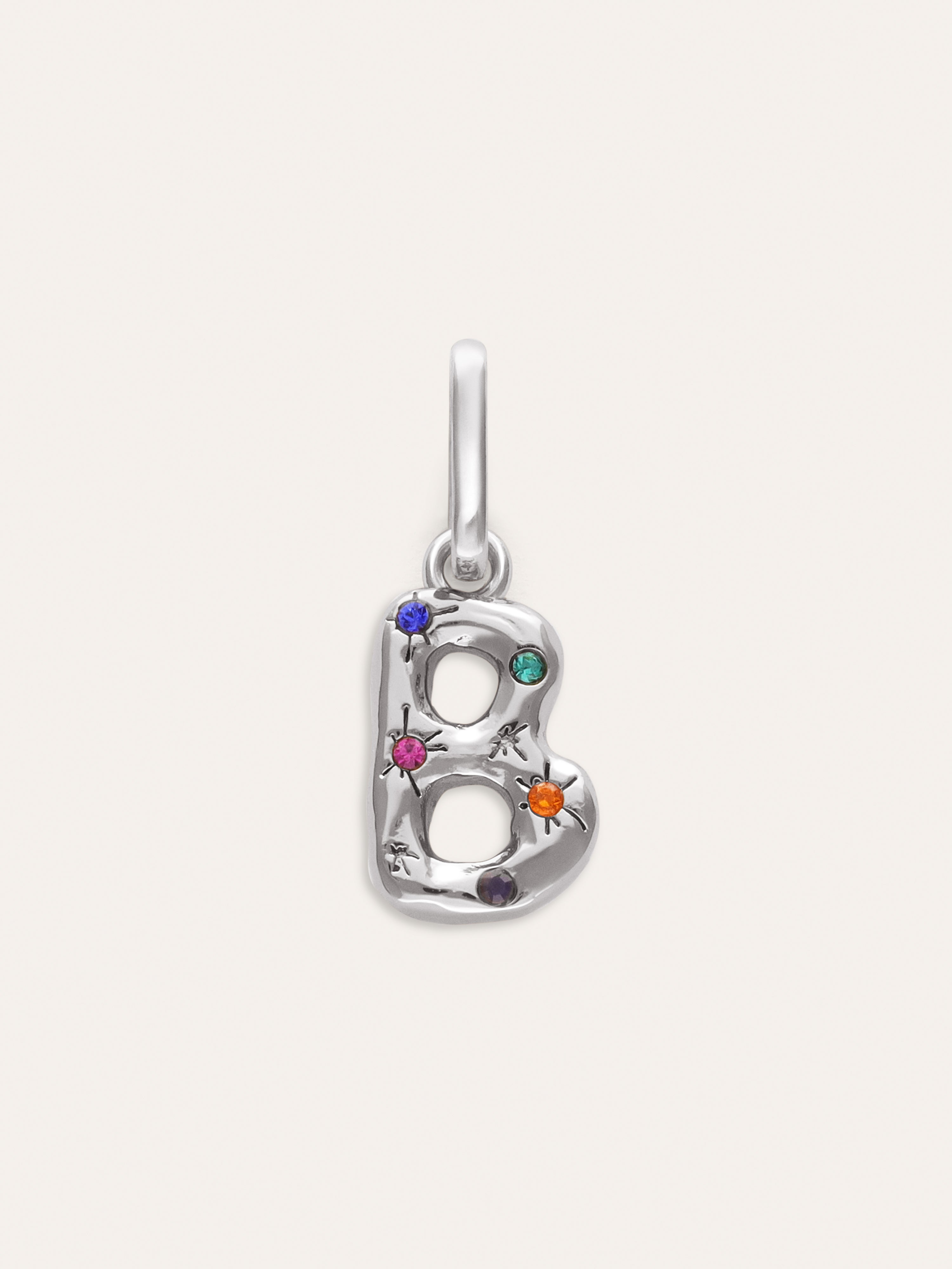 Personalized Initial Charm Organic Colors