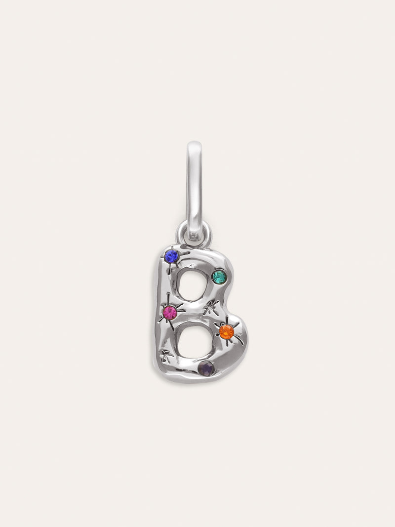 Personalized Initial Charm Organic Colors