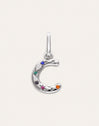 Personalized Initial Charm Organic Colors