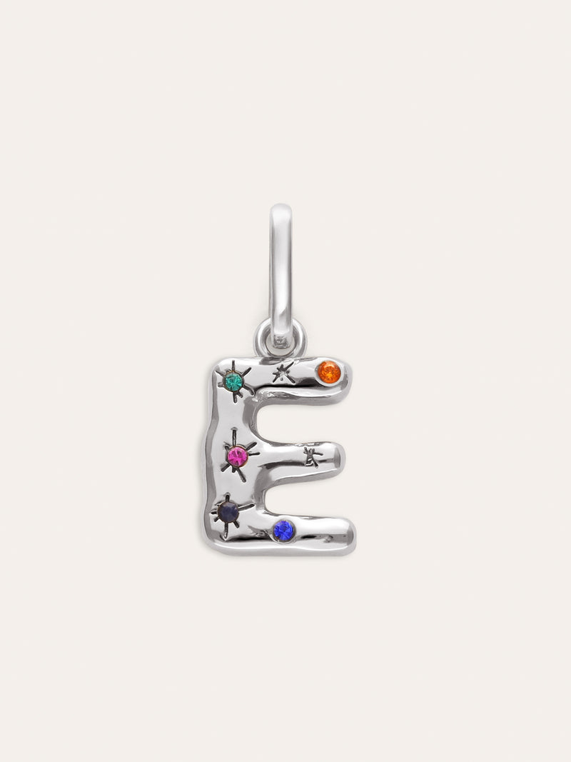 Personalized Initial Charm Organic Colors