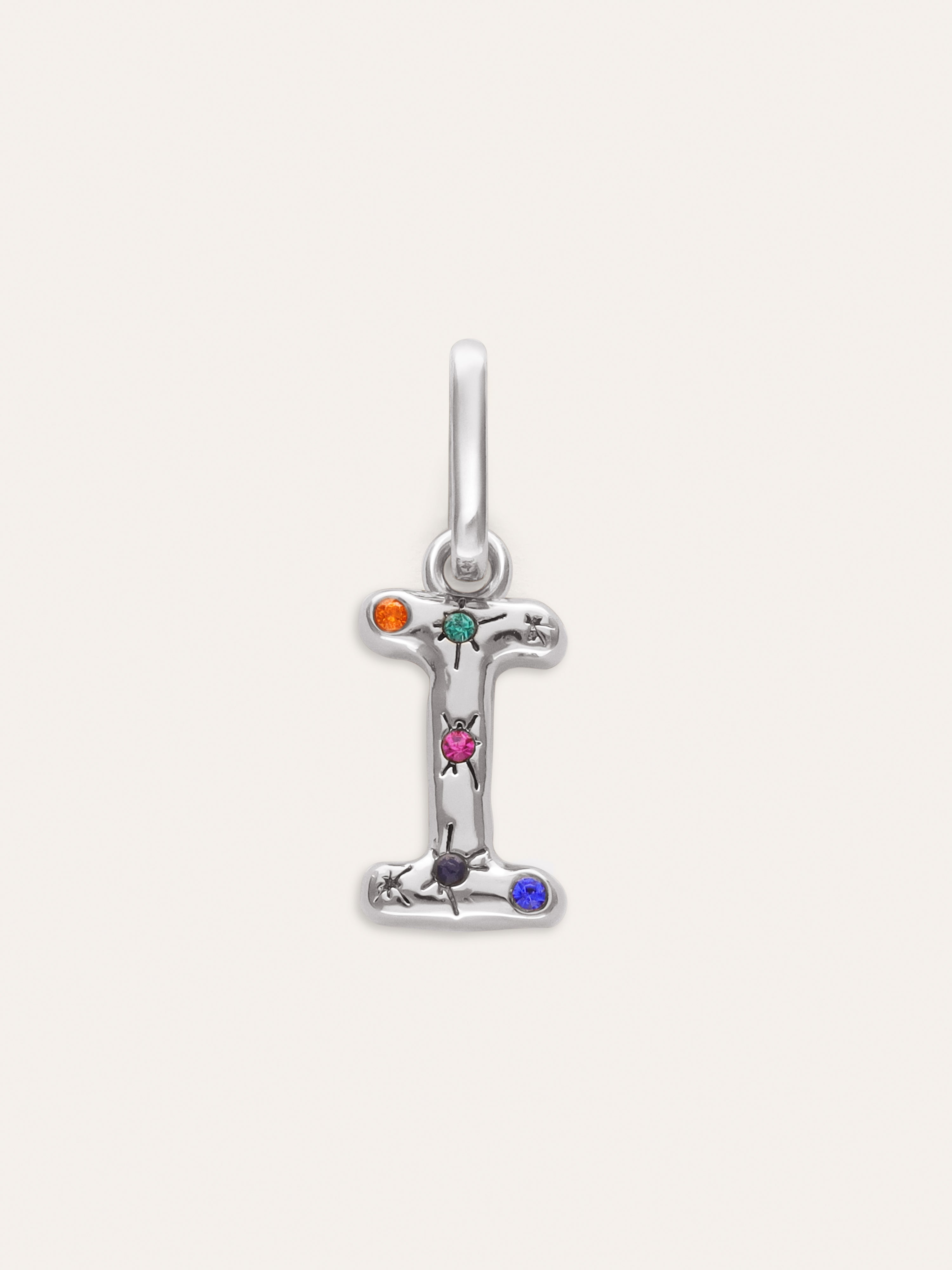 Personalized Initial Charm Organic Colors