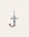 Personalized Initial Charm Organic Colors