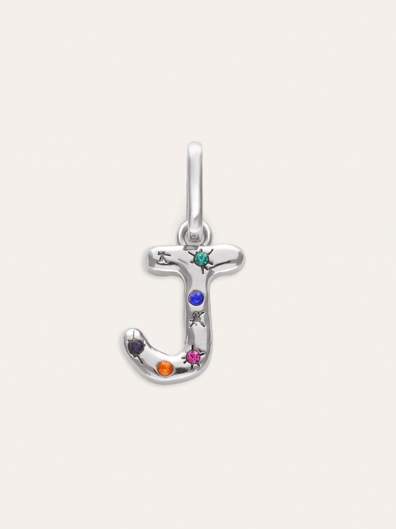 Personalized Initial Charm Organic Colors