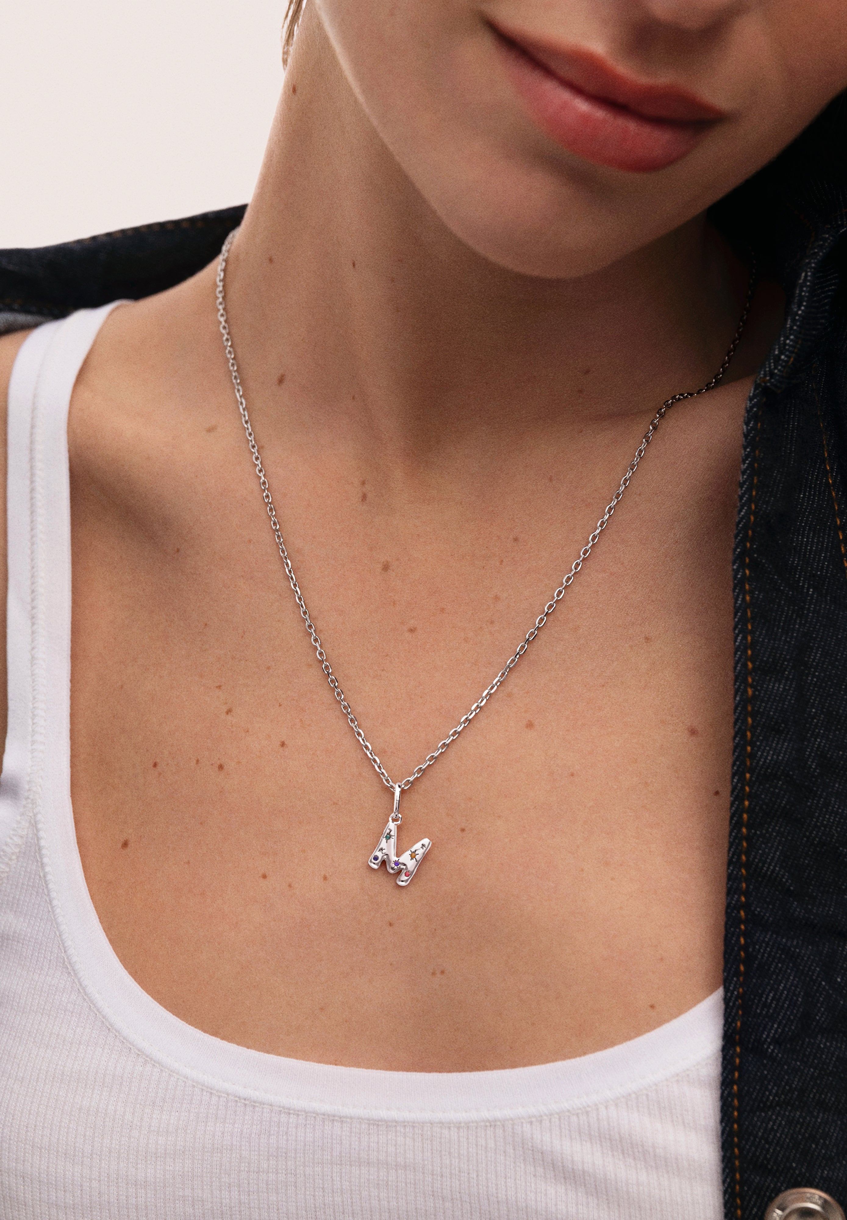 Personalized Initial Charm Organic Colors