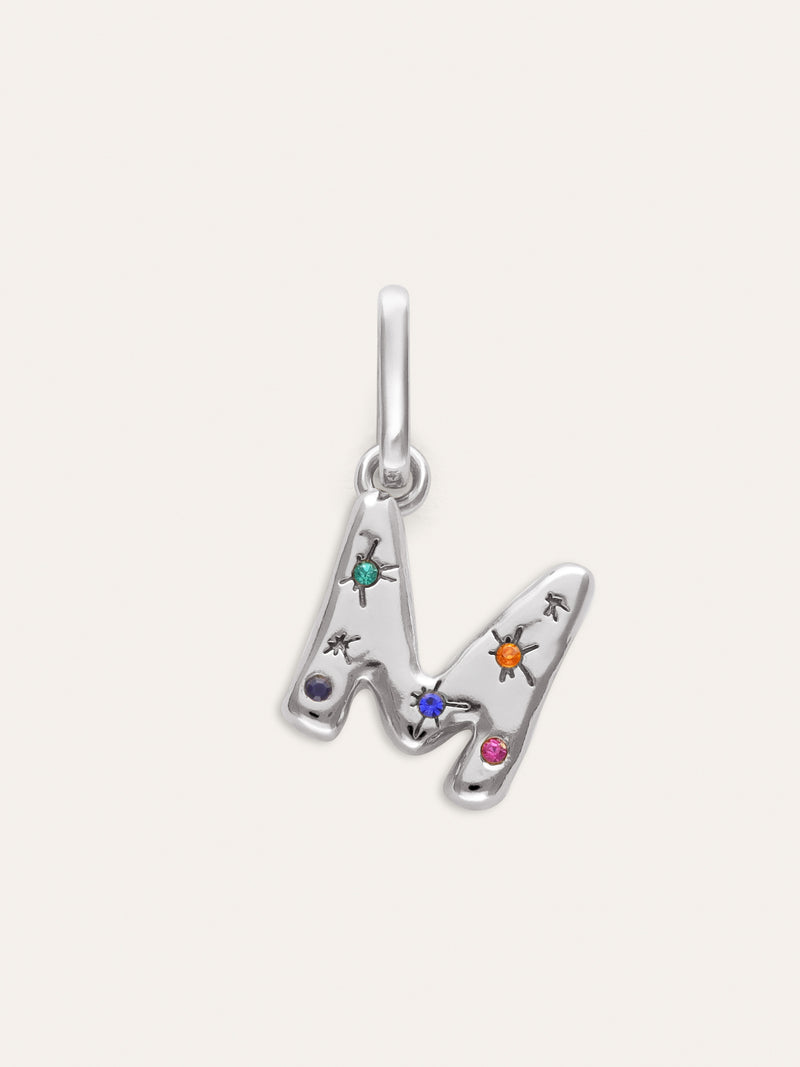 Personalized Initial Charm Organic Colors