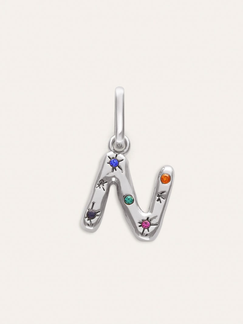 Personalized Initial Charm Organic Colors