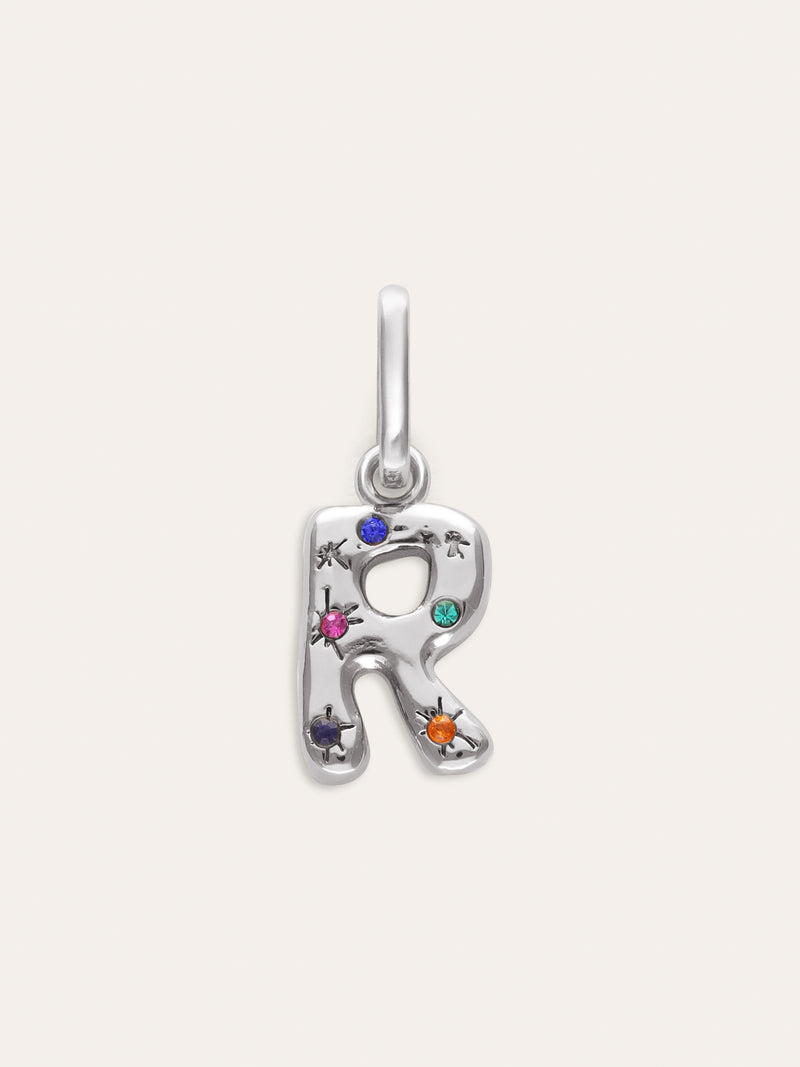 Personalized Initial Charm Organic Colors