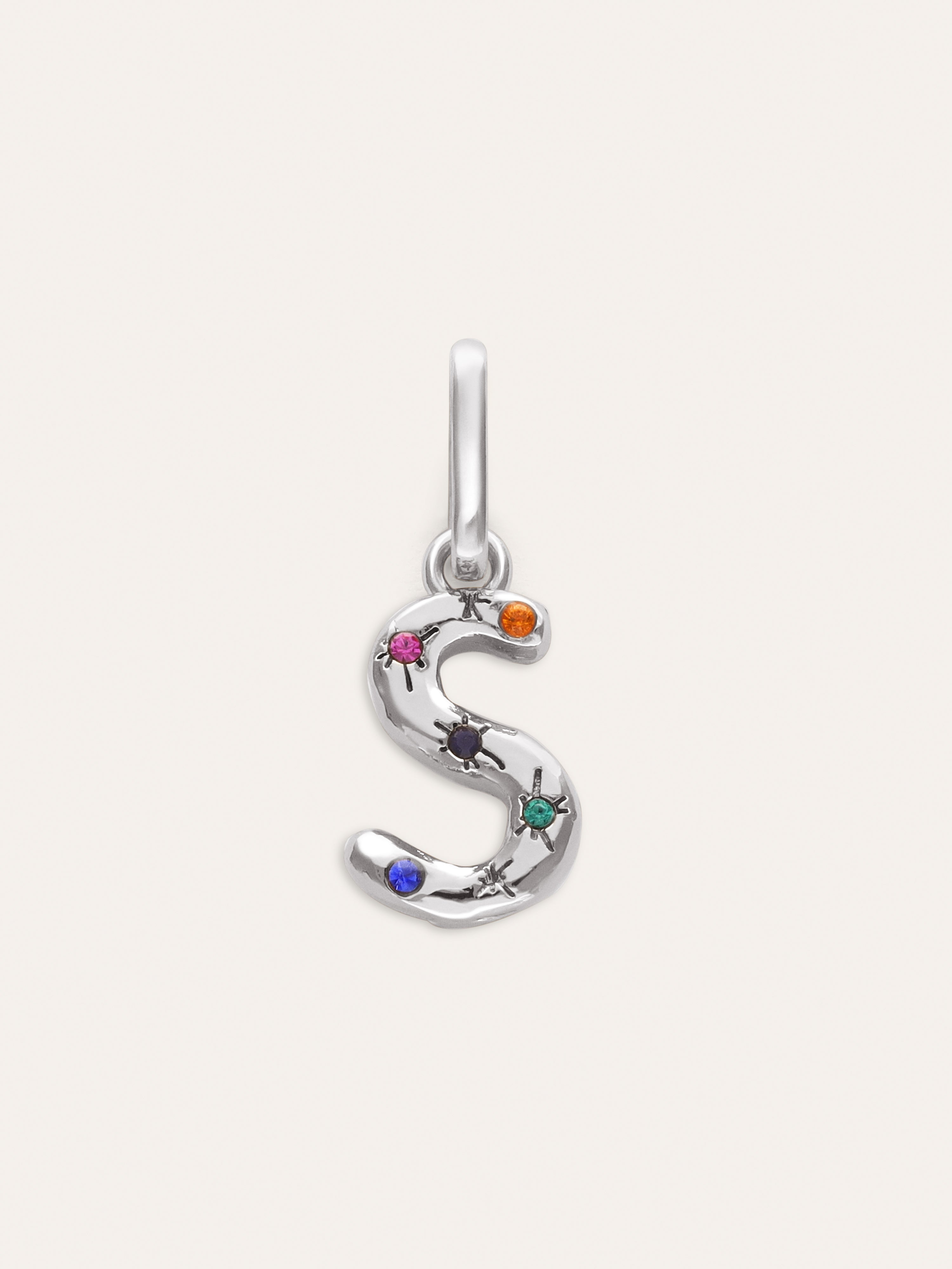Personalized Initial Charm Organic Colors
