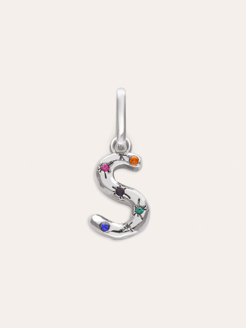 Personalized Initial Charm Organic Colors