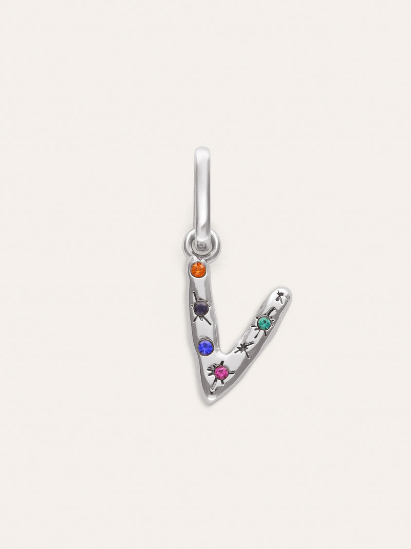 Personalized Initial Charm Organic Colors