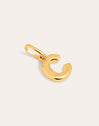 Letter Organic Gold Charm 