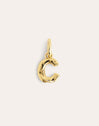 Letter Organic Gold Charm 