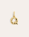 Letter Organic Gold Charm 