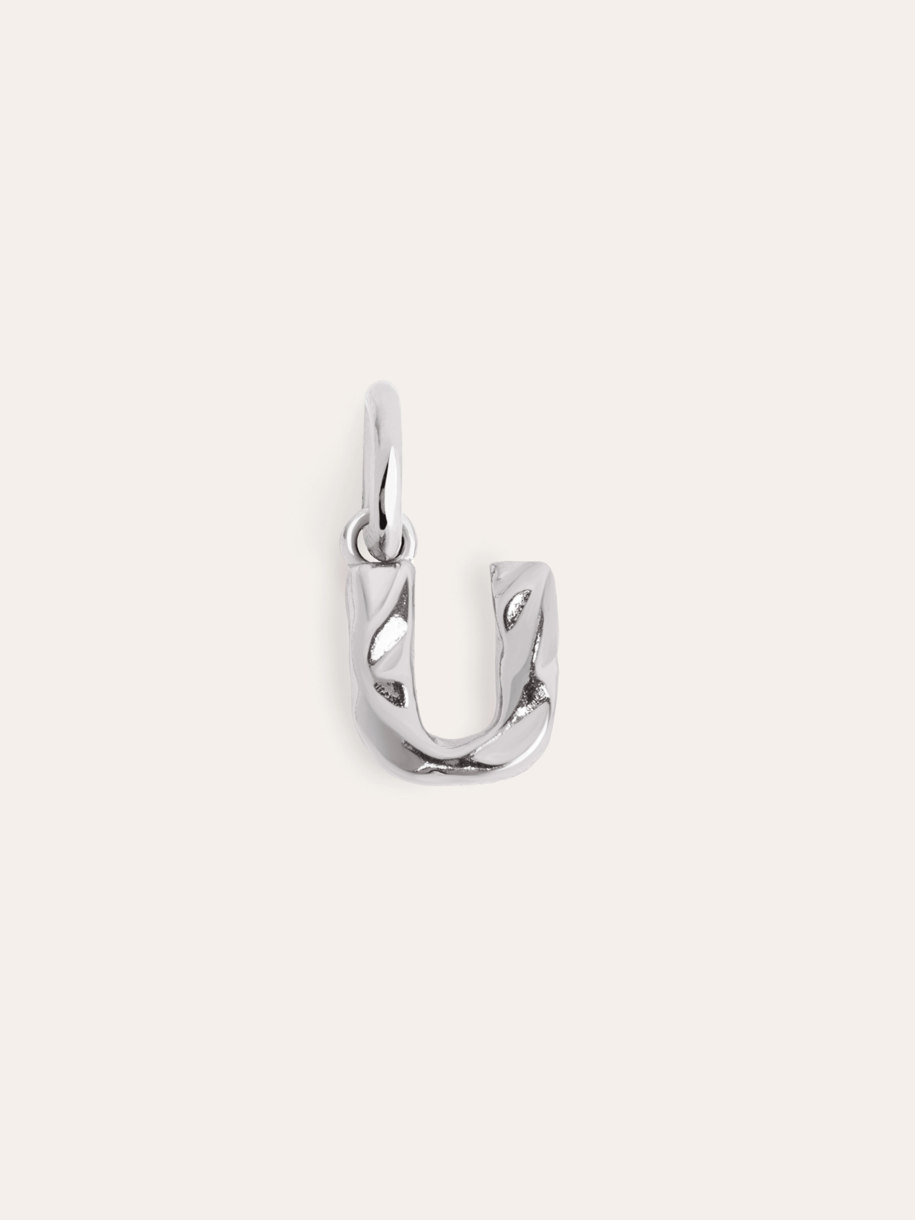 Charm Letter Organic Plata