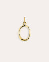 Charm Letter XL 18kt Gold Plated